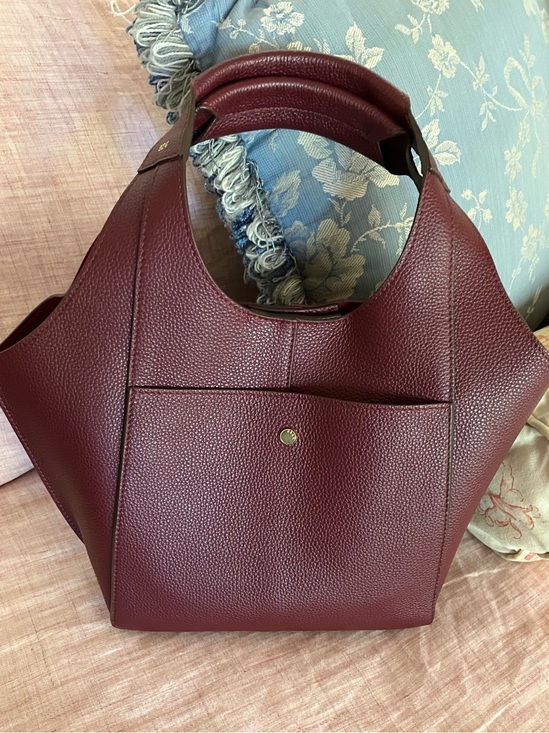 RSVP Paris Handbags - RSVP Paris Parachute Mini Bag in Grained Burgundy